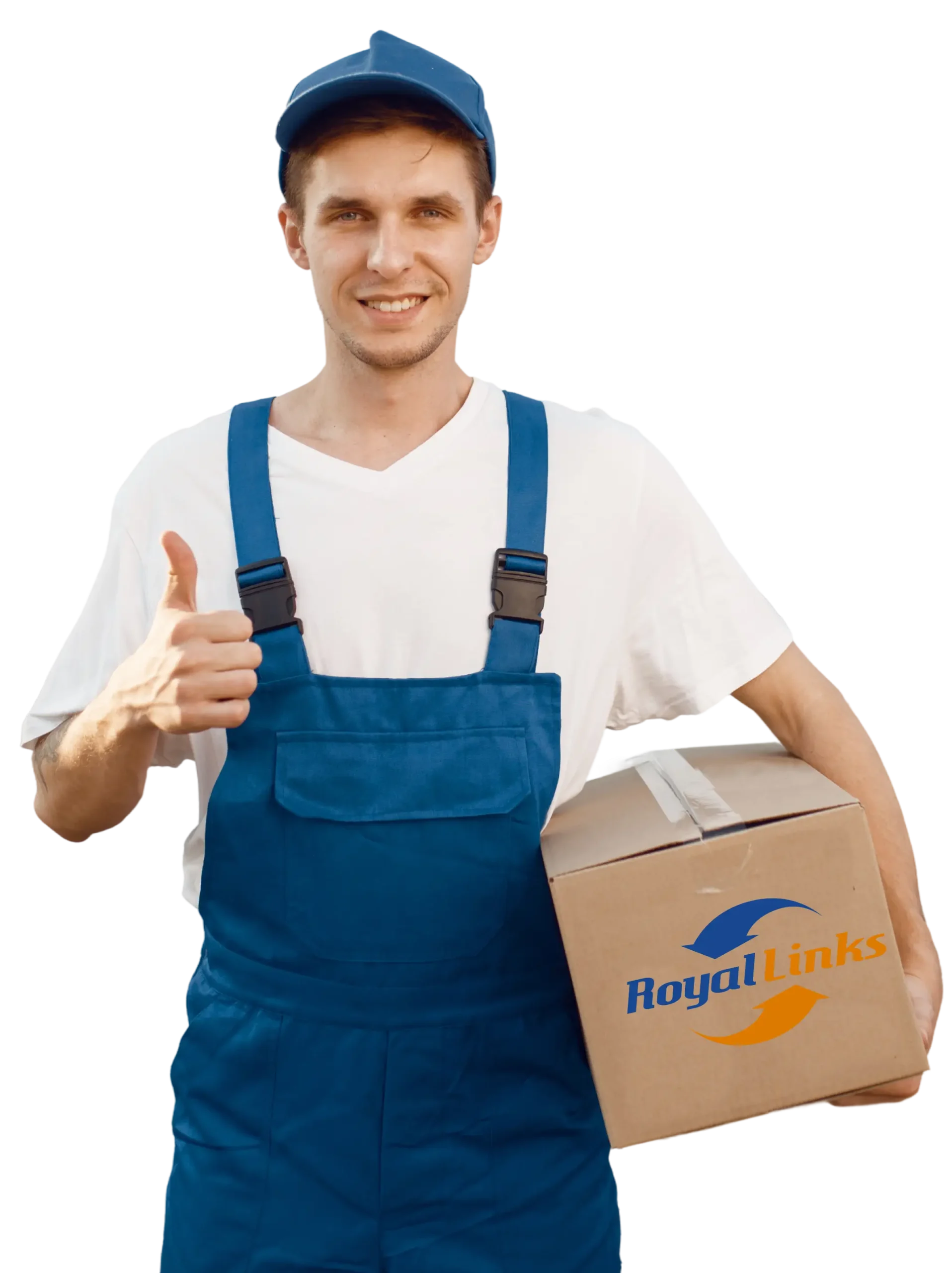 deliveryman_in_uniform_shows_thumbs_up